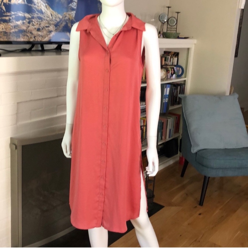 L’Academie Revolve Coral Shift Dress Medium